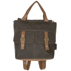 Amber Backpack Premier: Olive Waxed Canvas