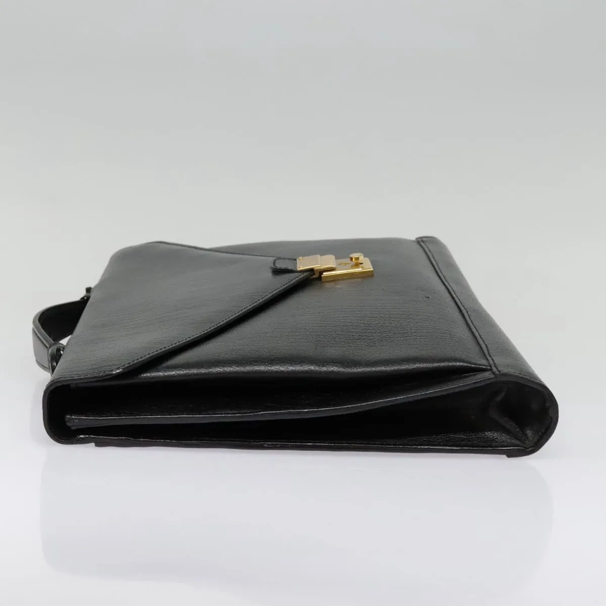 Bally Black Leather Briefcase Bag (Pre-Owned)