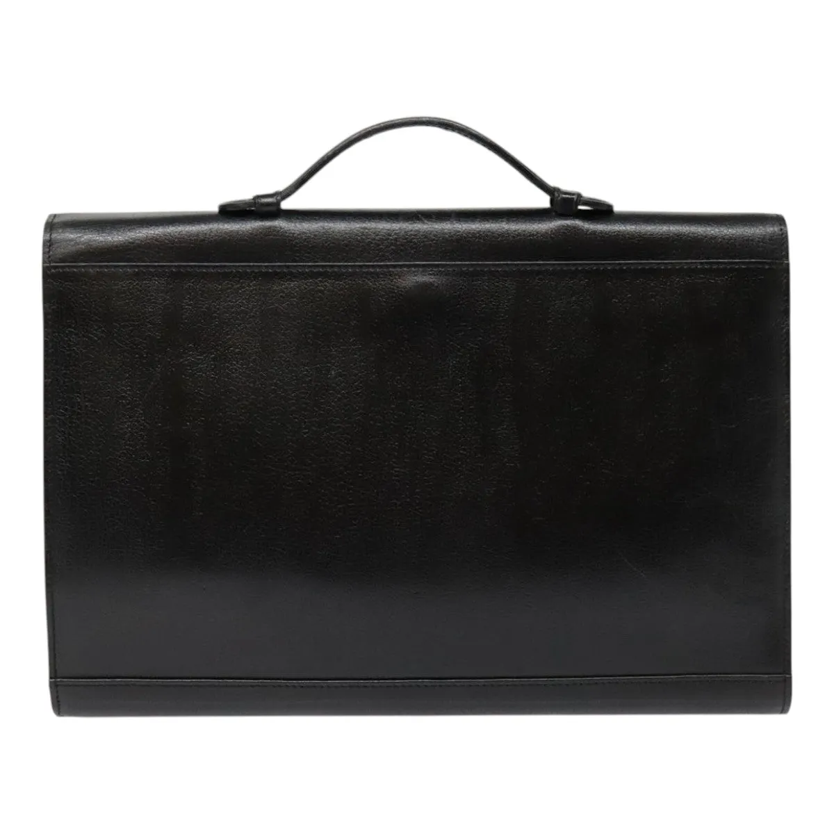 Bally Black Leather Briefcase Bag (Pre-Owned)