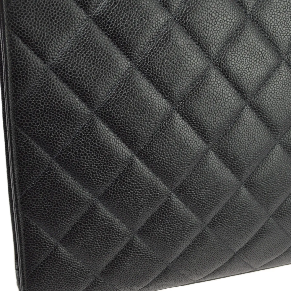 Chanel 1997-1999 Black Caviar Briefcase SHW