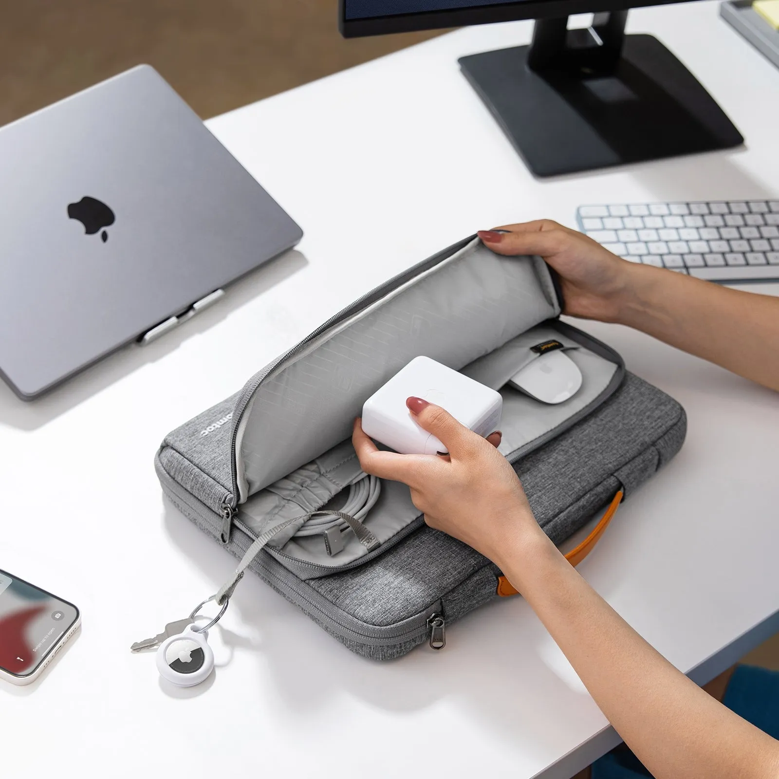 Defender-A14 Laptop Handbag 16-inch | Grey