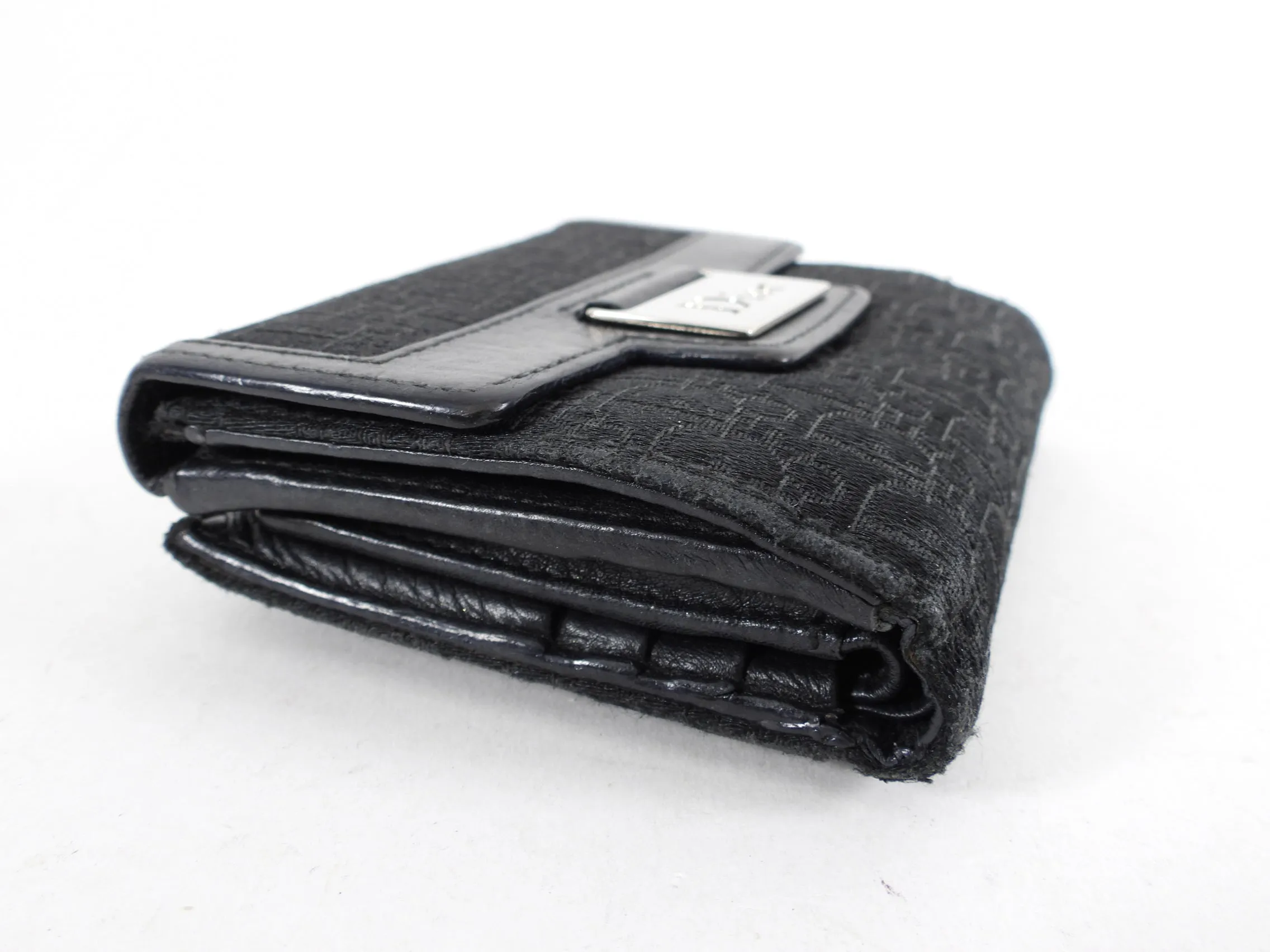 Dior Street Chic Vintage Monogram Compact Wallet