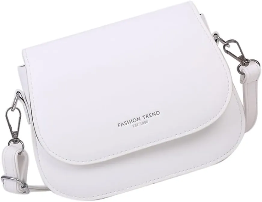 Fashionable Solid Color Shoulder Bag for Ladies PU Leather Crossbody Purse for Phone Cosmetic Storage Flap Covers Bag