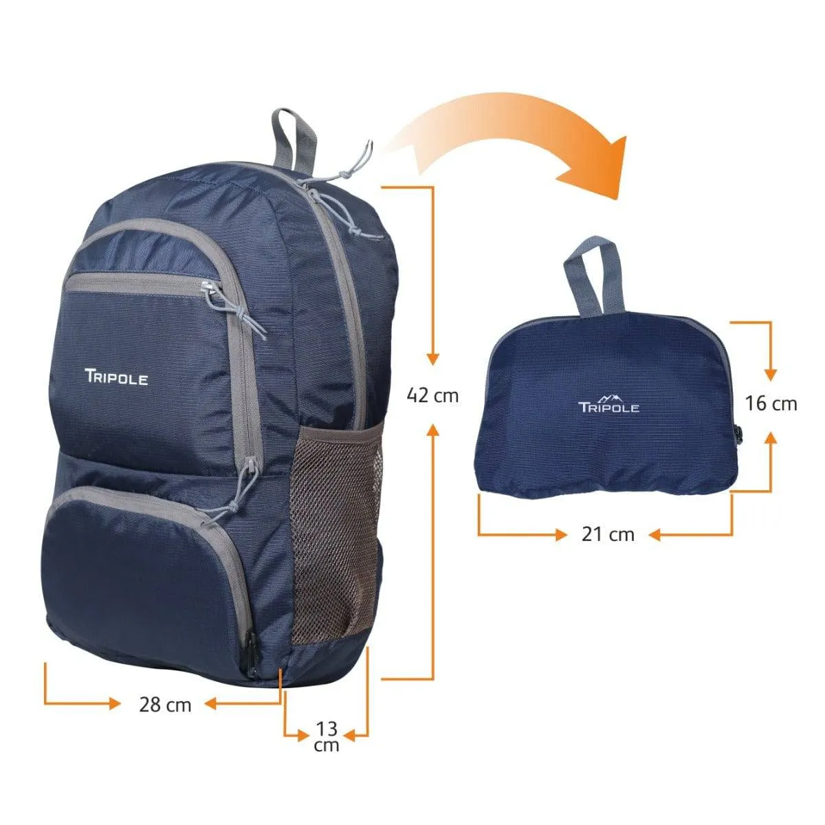 Foldable Day Pack - 20 Litre - Blue