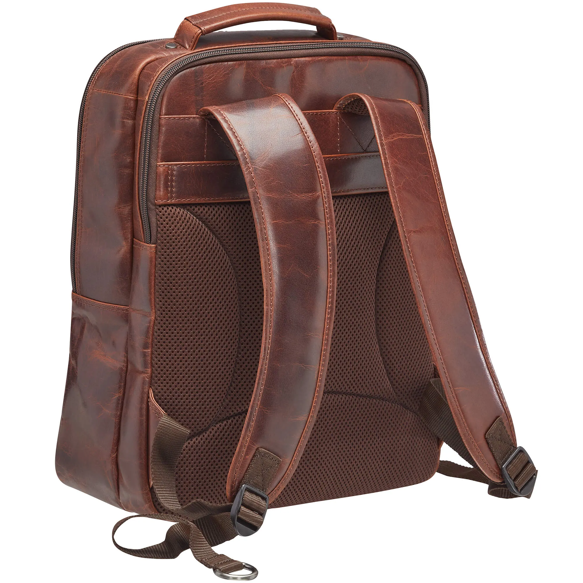 Mancini Buffalo Backpack with Dual Compartments for 15.6” Laptop