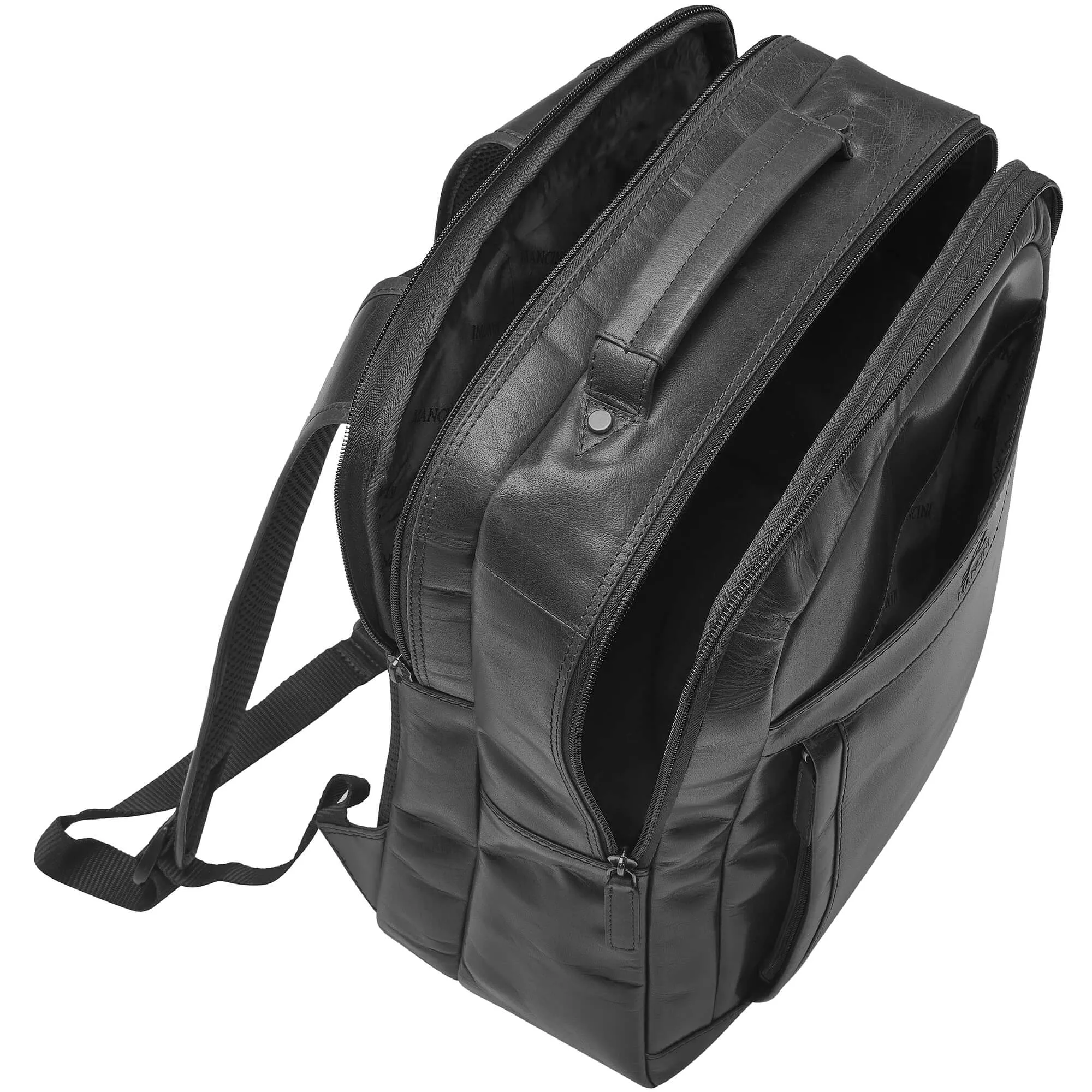 Mancini Buffalo Backpack with Dual Compartments for 15.6” Laptop