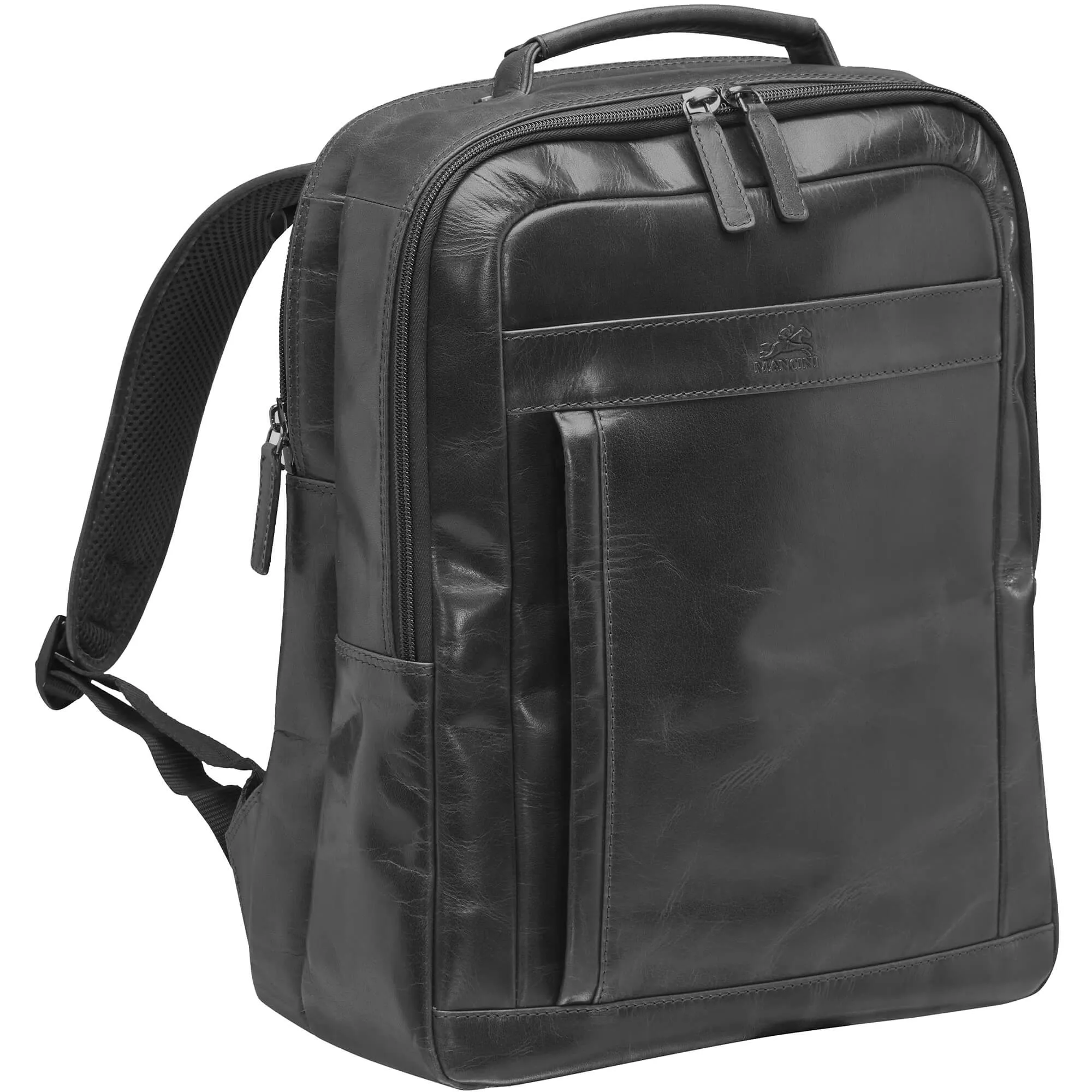 Mancini Buffalo Backpack with Dual Compartments for 15.6” Laptop