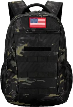 outdoor plus Camo Backpack,Military Boys Backpacks for School,Army Bookbag with USB Charging Port,30l/40L