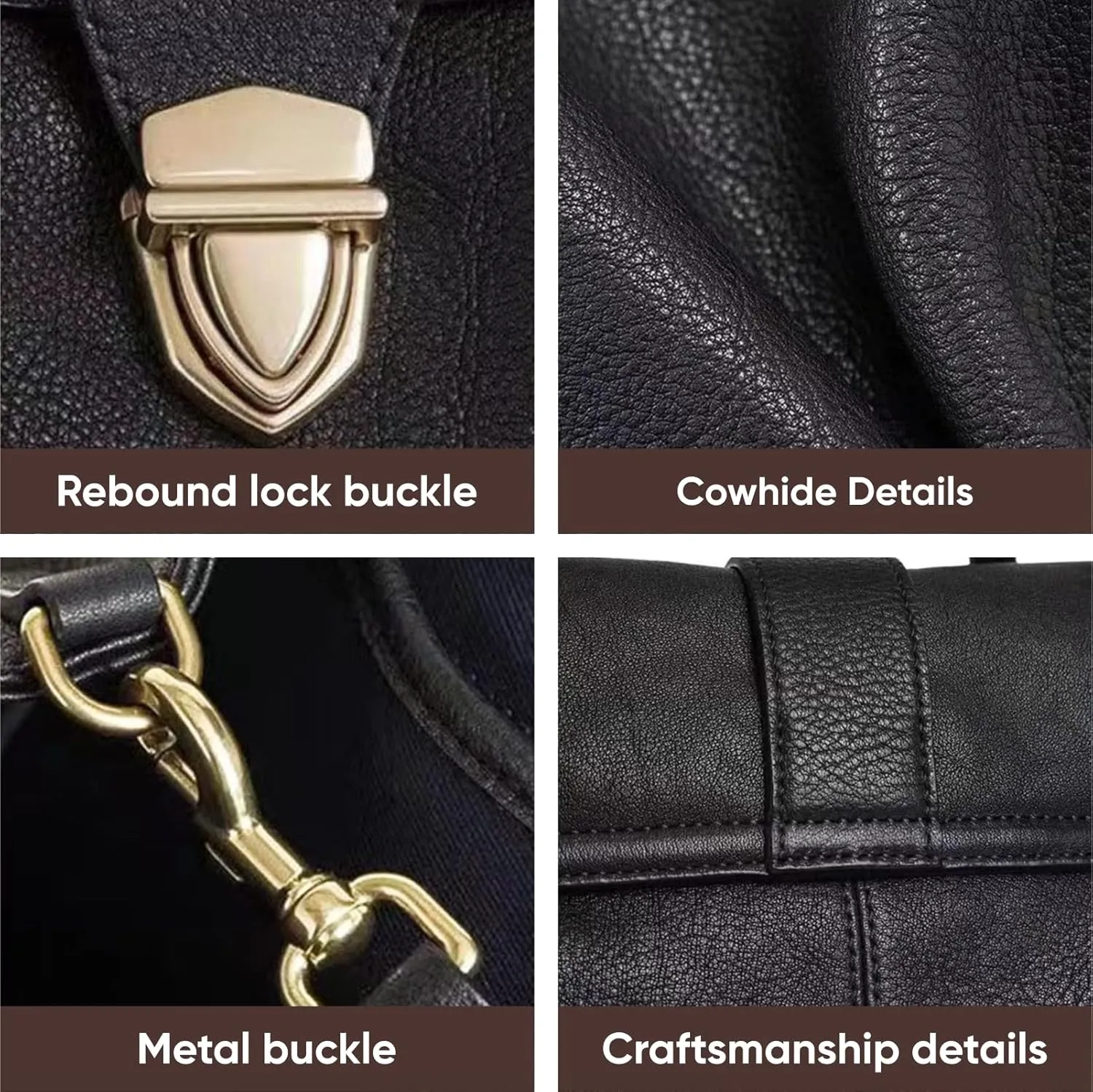 Stylish Genuine Leather Tote Bag for Women - Lightweight Underarm Commuter Purse | Elegant Designer Handbag