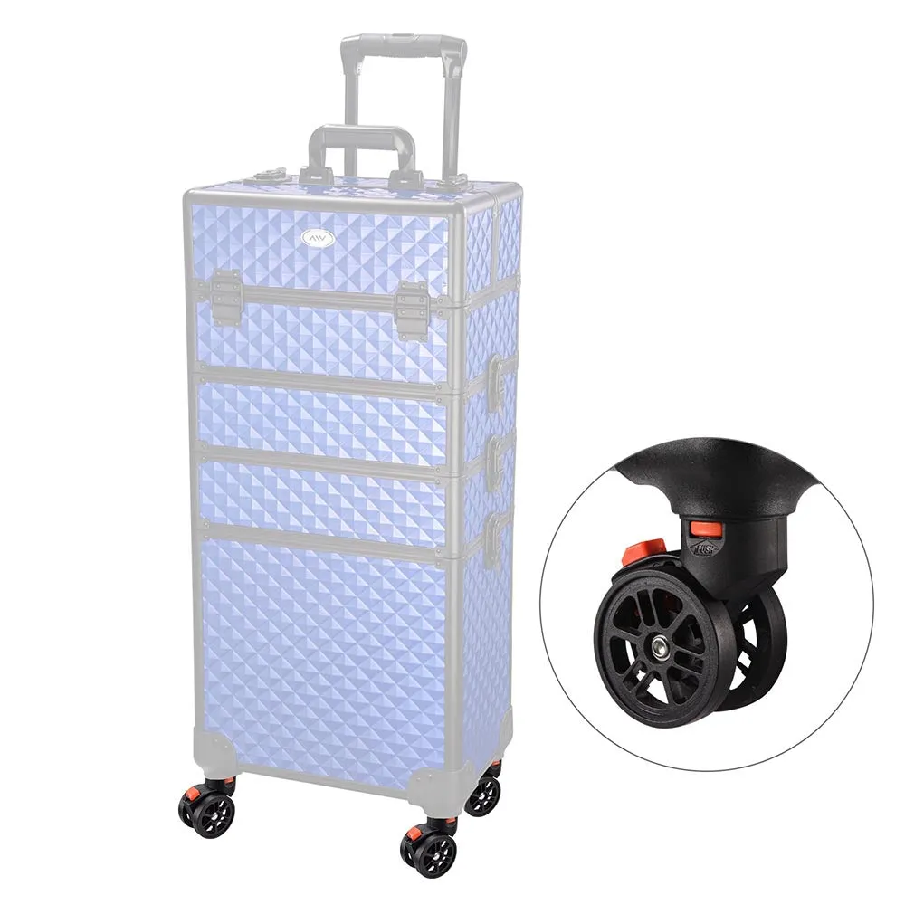 TheLAShop Locking Swivel Casters Makeup Case Replacement 2Pcs