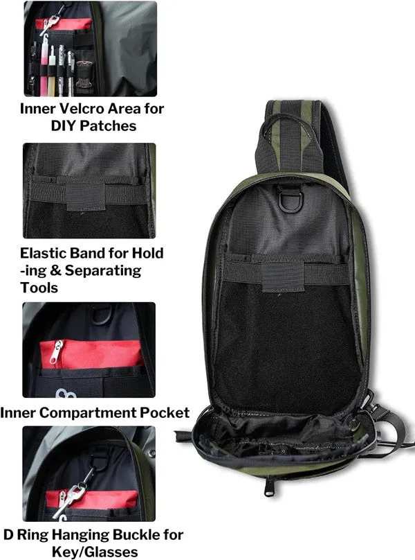 UGS1 Casual Daypack Shoulder Sling Bag Small Outdoor Chest Pack