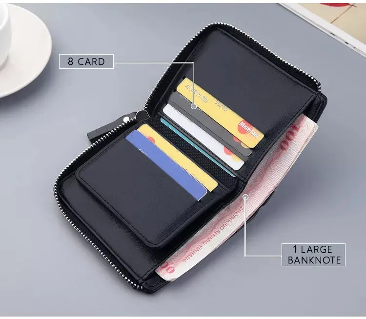 WA344 - Men's Casual Zipper Wallet