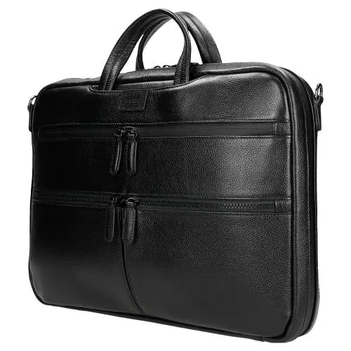 Wojas Black Leather Briefcase | 80210-51