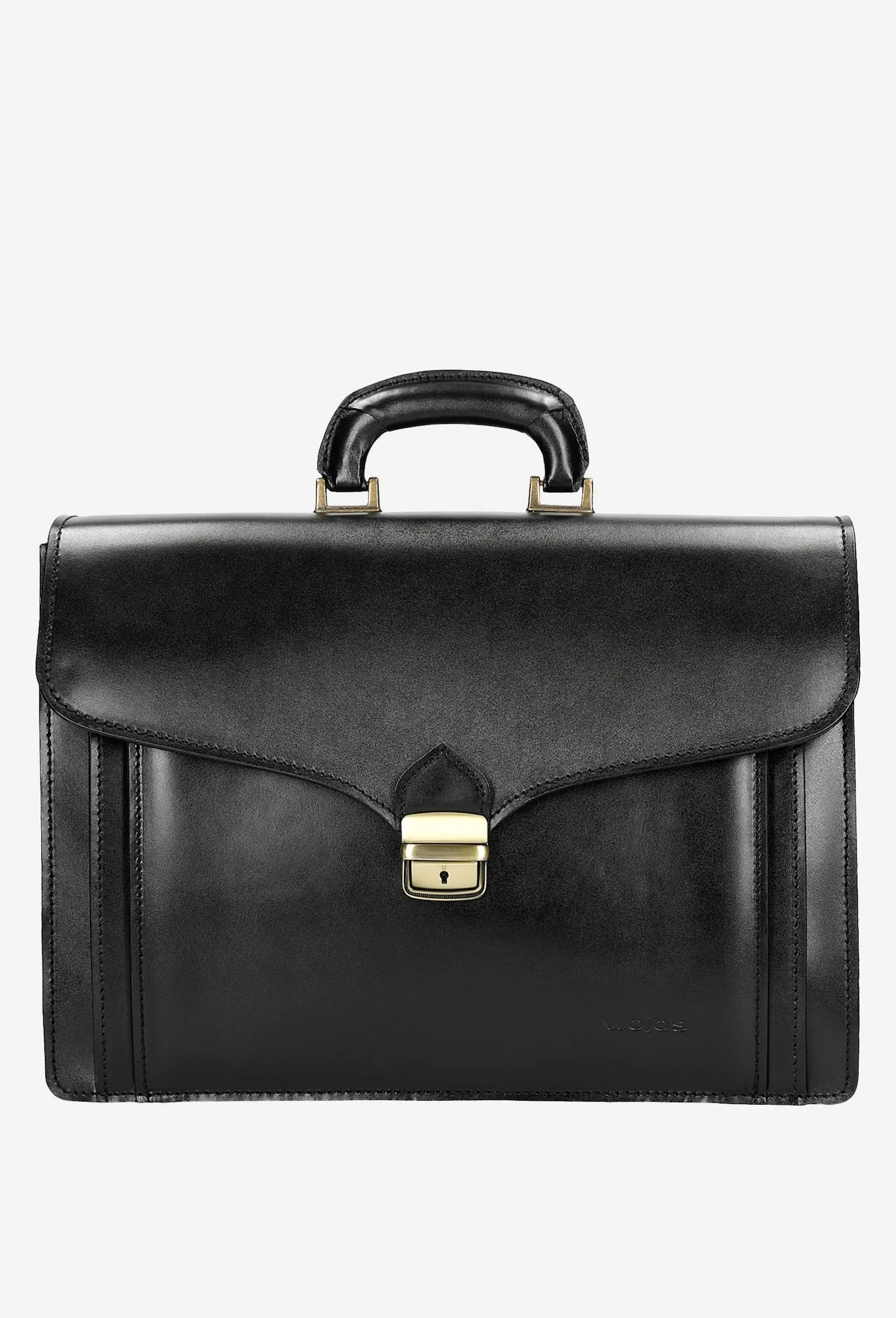 Wojas Black Leather Briefcase | 9001051