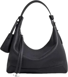 Women's Luxury Genuine Leather Shoulder Bag Stylish Hobo Bag for Professionals Spacious Dumpling Design